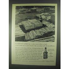 1967 Jack Daniel's Whiskey Ad - Build Hard Maple Rick