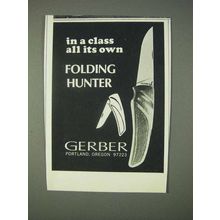 1969 Gerber Folding Hunter Knife Ad - Class All Its Own