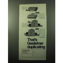 1969 Gestetner th-4 Duplicator Ad - That's Duplicating