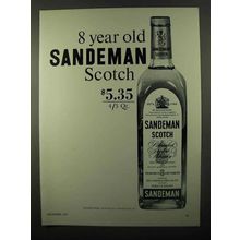 1971 Sandeman Scotch Ad - 8 Year Old