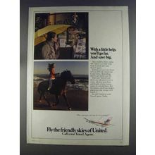 1980 United Airlines Ad - With a Little Help