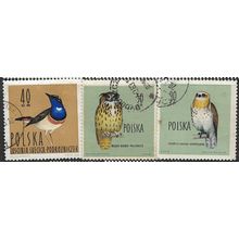 1964 3 different values - fine used (o) - BIRD