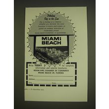 1963 Miami Beach, Florida Ad - Fabulous city in the sun