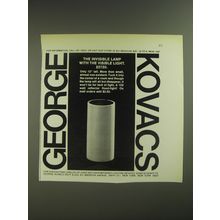 1974 George Kovacs Invisible Lamp Advertisement