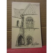 CLEEVE ABBEY, Somerset. unused postcard artist. S W Lovelace in 1946 =