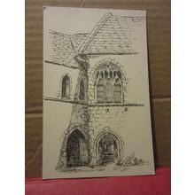 CLEEVE ABBEY, Somerset. unused postcard artist. S W Lovelace in 1946 #