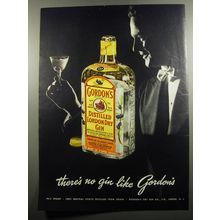 1951 Gordon's Gin Advertisement - There's no gin like Gordon's