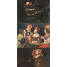 Georges De La Tour St Joseph La Madelaine Terff 3x Painting Postcard s