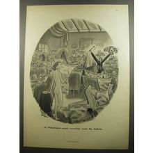 1952 Philadelphia Bulletin Newspaper Ad - Cartoon by Richard Decker - Art Model