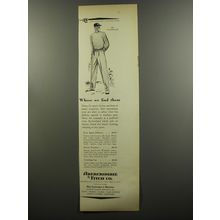 1953 Abercrombie & Fitch Ad - Swiss Sport Pullover; Denim Trousers, Yachting Cap