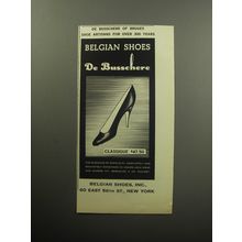 1957 De Busschere Classique Shoes Advertisement - Belgian Shoes