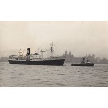Tug North Rock Ship Boat Built 1955 Vintage Rare Photo