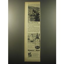 1959 Widmer's Cream Sherry Wine Ad - Making much of the Grape