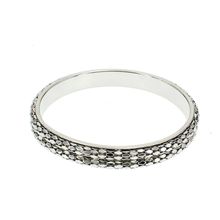 Bangle Bracelets - Metal Mesh - Silver - BR-80995