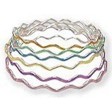Wavy Shape Bangle Bracelets - BR-3M2129