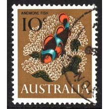 AUSTRALIA 1966: MARINE LIFE DEFINITIVES - 10c ANEMONE FISH USED (G2)