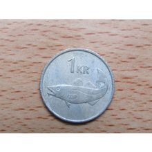 Iceland 1987 1 Krona Coin