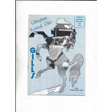 GILLINGHAM V BLACKPOOL 4/11/1986 DIVISION 3 (BS1)