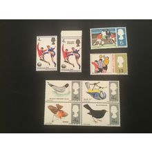 ICOLLECTZONE Great Britain #458-65 VF NH birds