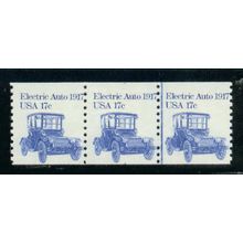 1906 17c Electric Auto Fine MNH Dry Gum PNC 3/3 Split # W0191