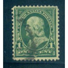 Used 279 1c Benjamin Franklin Fine A05312
