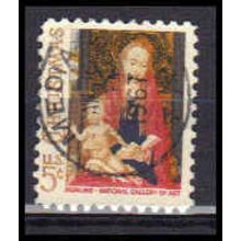 Used 1321 5c Madonna and Child Media, PA. E1449