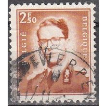 Belgique 1957 Michel 1075YII O Cote (2008) 0.25 € Roi Baudouin Cachet rond