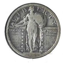 1924 US Standing Liberty Quarter VG/F