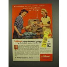 1956 National Change Computing Register Ad - Mistakes