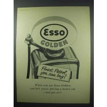 1960 Esso Golden Petrol Ad - Finest You Can Buy