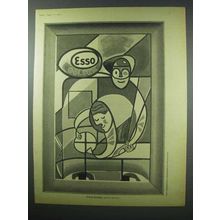 1960 Esso Golden Petrol Ad - Pick Esso (Golden Period)