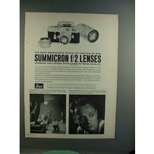 1960 Leica Summicron f/2 Lenses Ad - NICE!