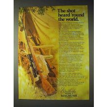 1973 Weatherby Mark V Magnum Rifle Ad - 'Round World