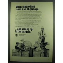 1974 American Iron and Steel Institute Ad - Garbage