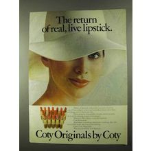 1974 Coty Originals Lipstick Ad - The Return Of