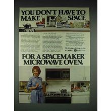 1980 GE Spacemaker Microwave Oven Ad