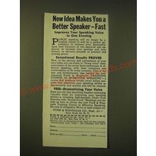 1951 Funk & Wagnalls Training Course in Effective Speaking Ad