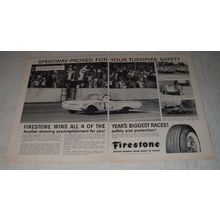 1960 Firestone Tires Ad - Joe Weatherly, Jack Smith, Jim Rathmann, Bobby Unser