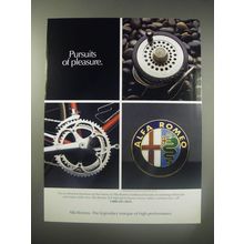 1990 Alfa Romeo Cars Ad - Pursuits of pleasure