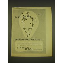1963 Pearl Assurance Ad - At 65 Self assurance is not enough