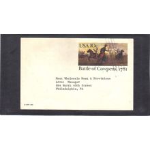 Used UX87 10c Battle of Cowpens CV02740