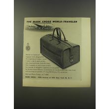 1956 Mark Cross World-Traveler Bag Advertisement