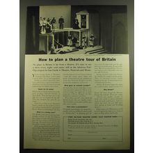 1960 British Travel Association Ad - How to plan a theatre tour of Britain