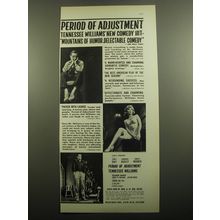 1960 Period of Adjustment Play Ad - Tennessee Williams' New Comedy Hit