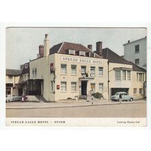 The Spread Eagle Hotel Epsom Modern Sized Postcard Surrey