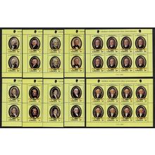 Liberia Presidents of the United States 10v Sheetlets 1981 MNH SG#1479-1488