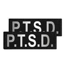 Removable Patches (2 Per Pack) - 1 x 2.75" P.T.S.D.