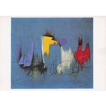 Roberto Crippa Aurora Borealis Tate Gallery Painting Postcard