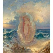 Odilon Redon - The Birth of Venus a2 (3) Poster Canvas Movie Film Print A0 A1 A2