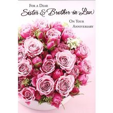 For A Dear Sister & Brother-in-Law... - Anniversary Greeting Card - 03341